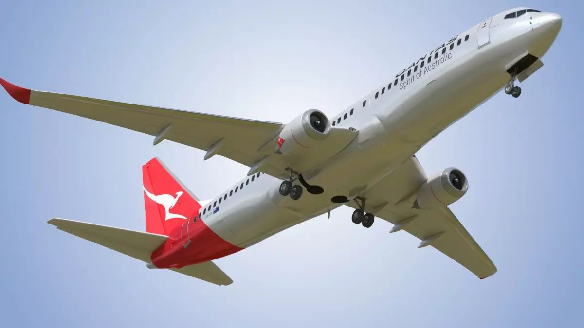 Boeing 737-800 Qantas Air lines 3D model