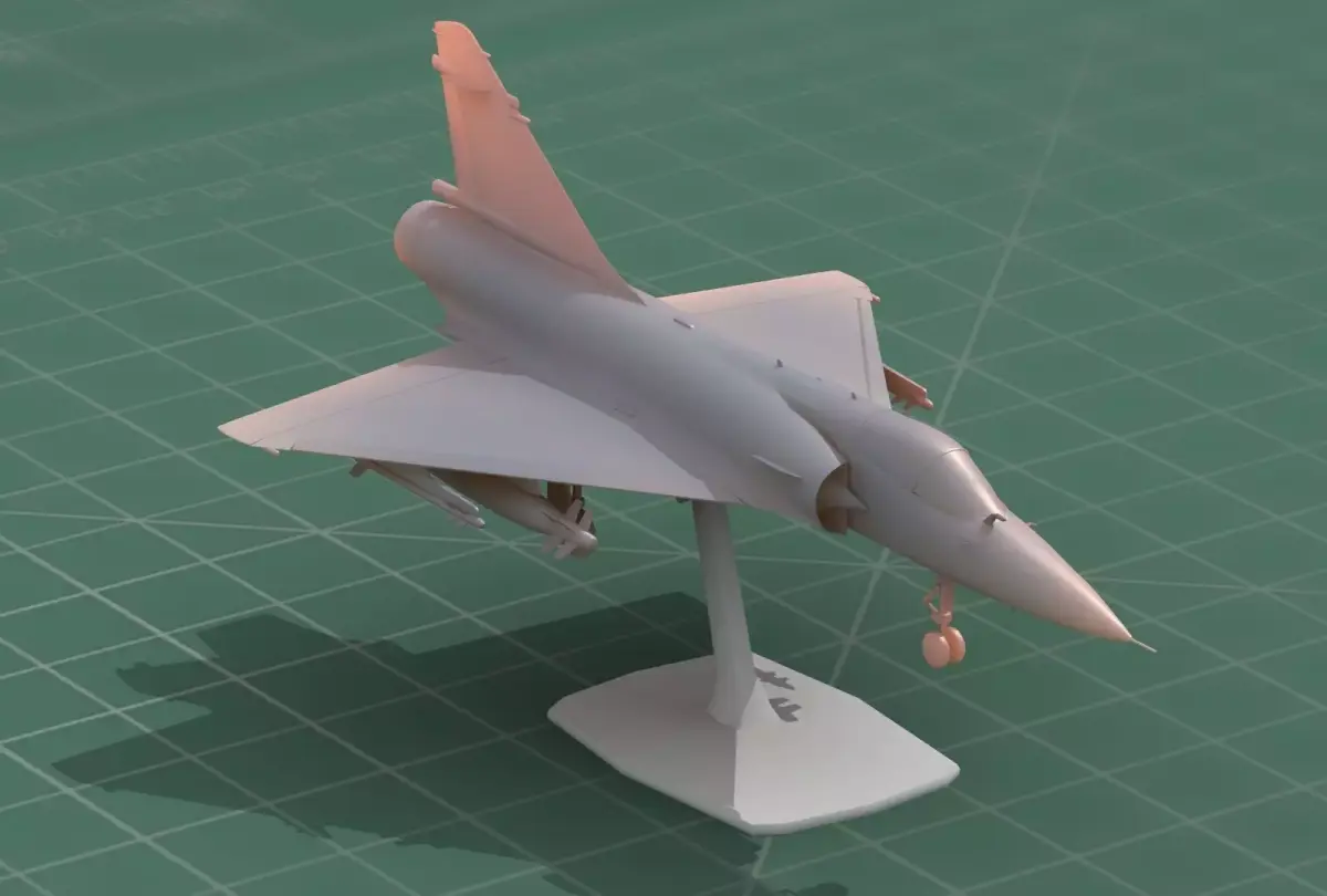 Mirage2000C Jet Fighter 3D Print Model 3D print model