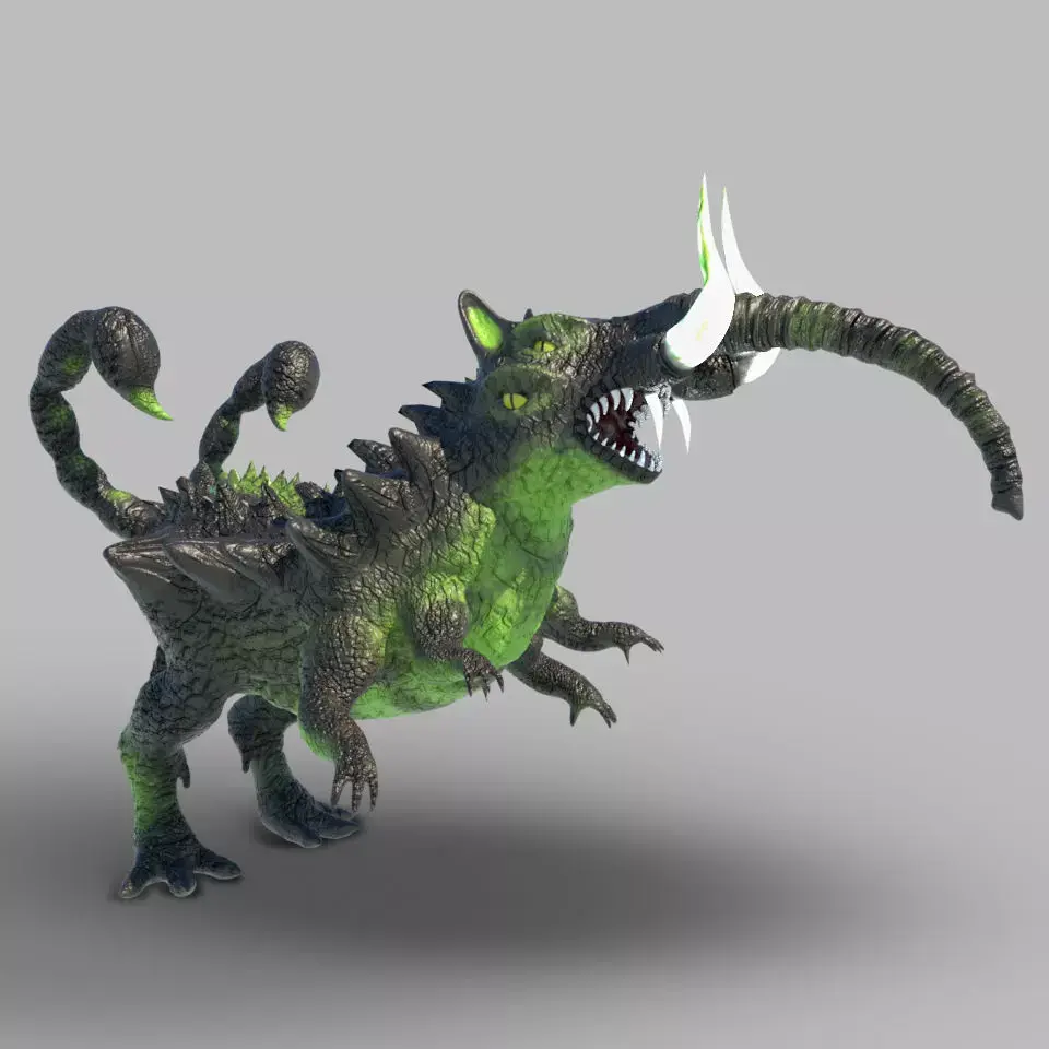 fantasy challenge Low-poly 3D model