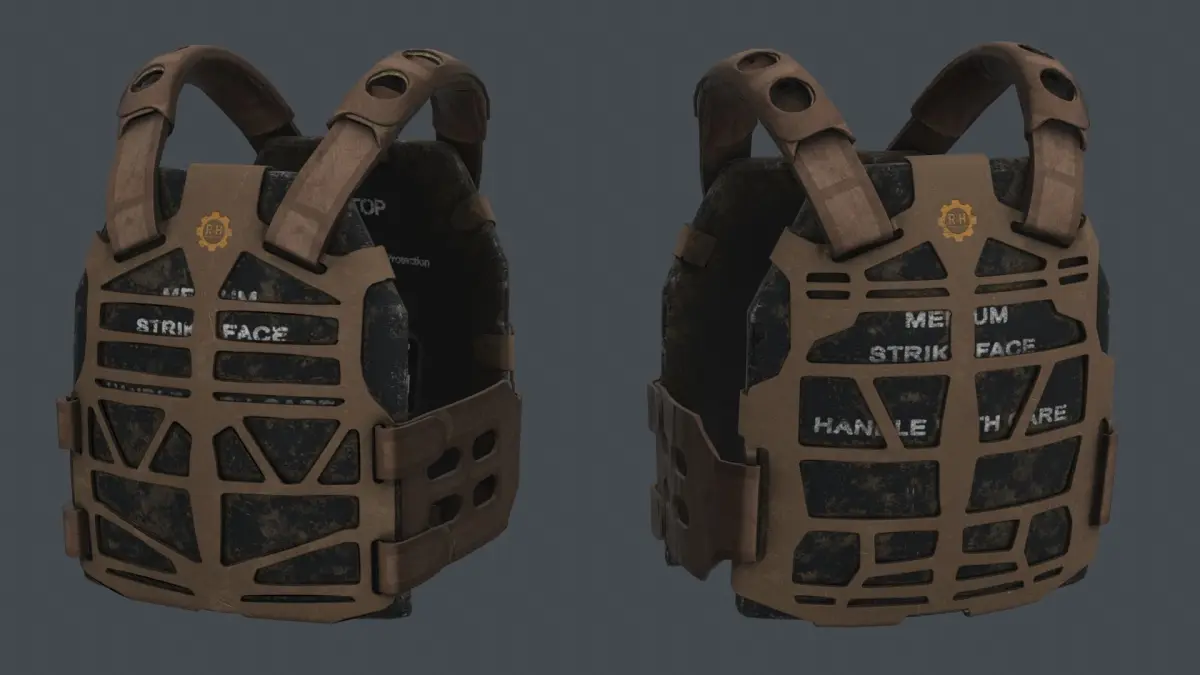 S and S PlateFrame Platecarrier Low-poly 3D model
