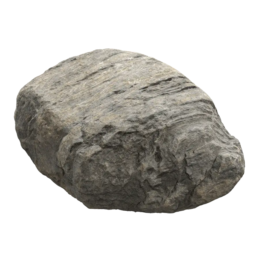  Cool Toned Striped Smooth Large Rock Boulder Model  purchase
