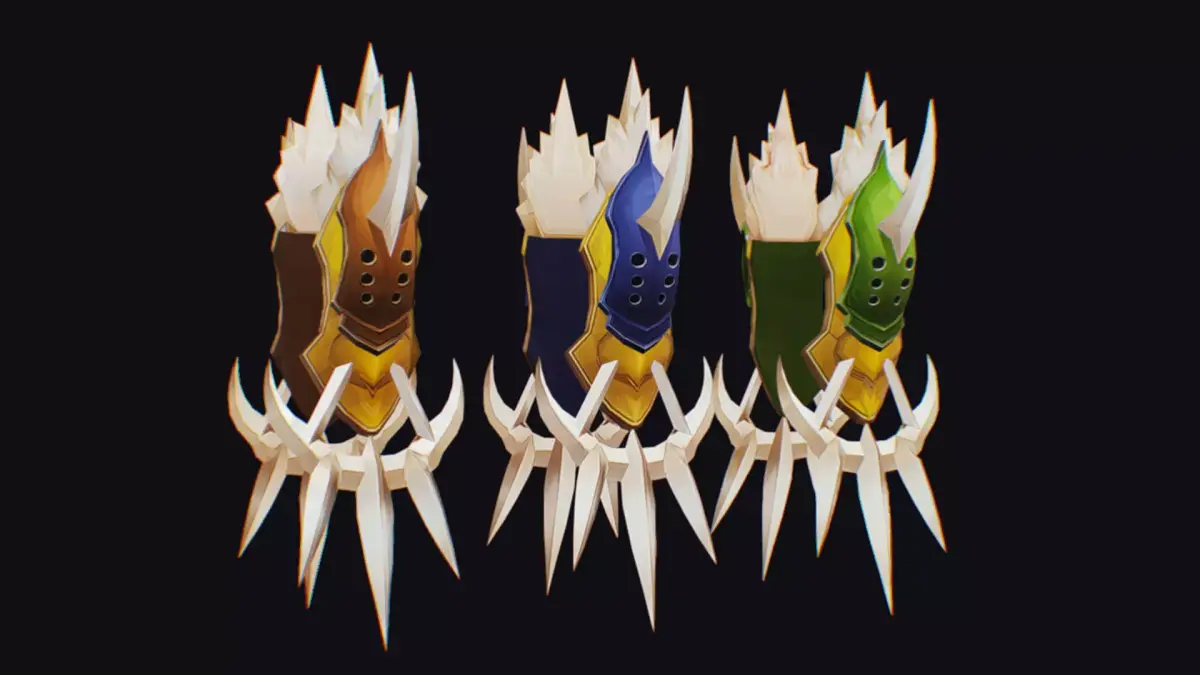 Claw Hand Glove Claws Weapon Blade Cutting Edged Low-poly 3D model