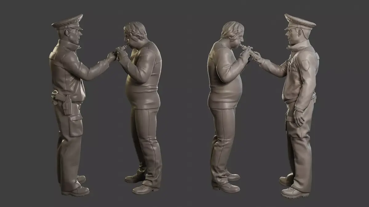 Male Slovac Traffic Police STP 007 3D print model