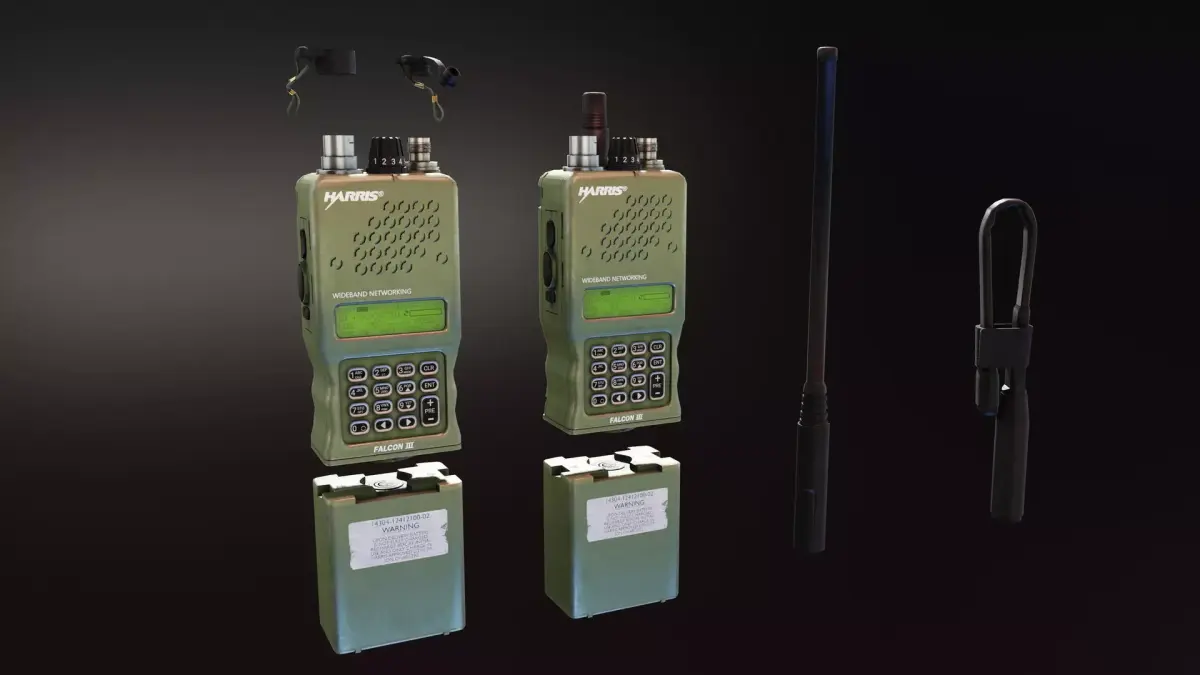 TCA ANPRC 152 GPS Radio Low-poly 3D model