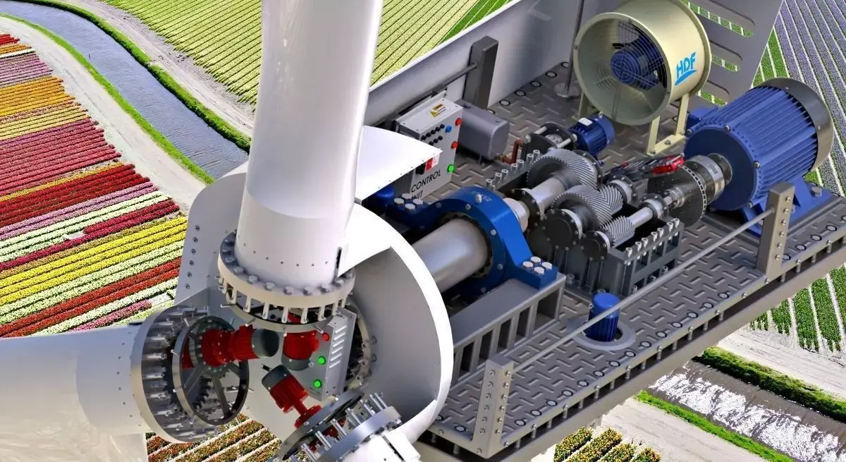 Wind turbine 3D model 21