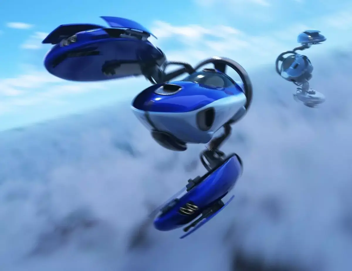 Space racer ship Free 3D model
