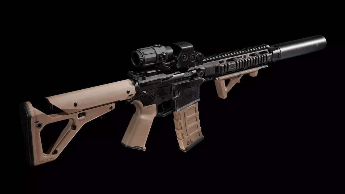 AR - 15 Low-poly 3D model