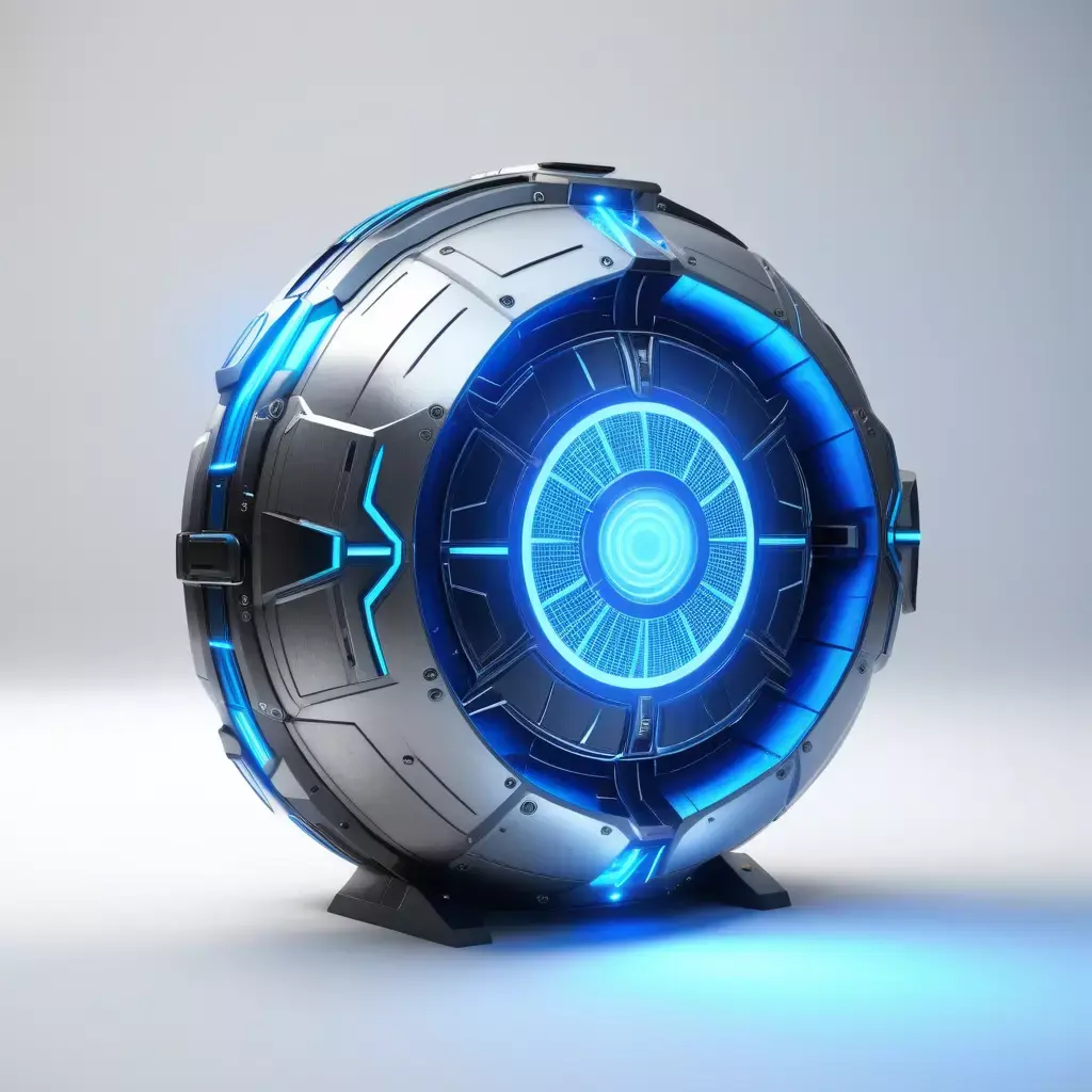Futuristic Energy Shield Generator 3D model get