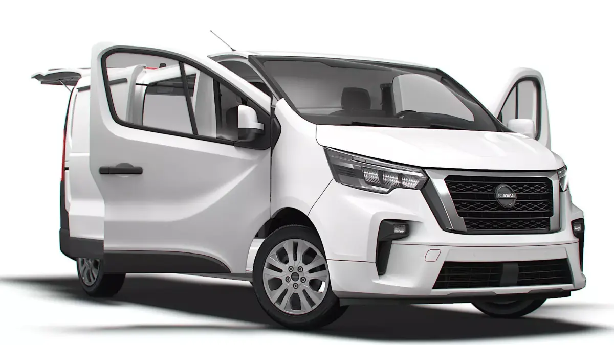 Nissan Primastar Van L2H1 Tailgate HQInterior 2026 3D model