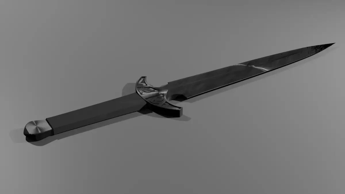 Black Dagger 3D model