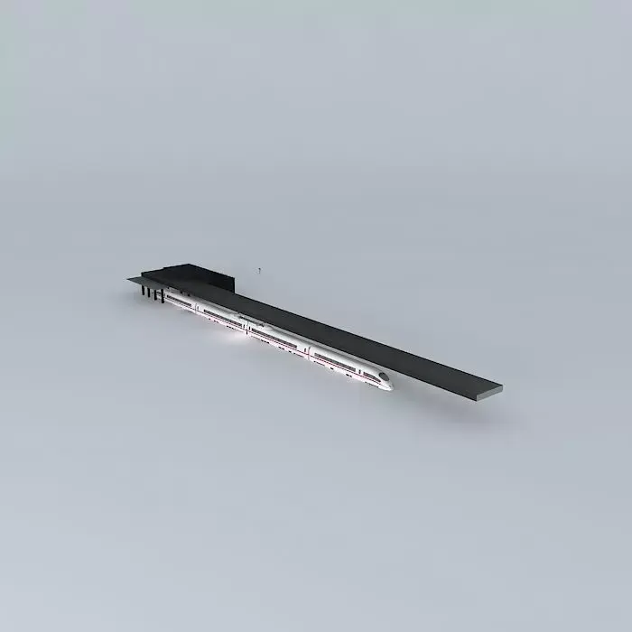 Train Station Free 3D model order