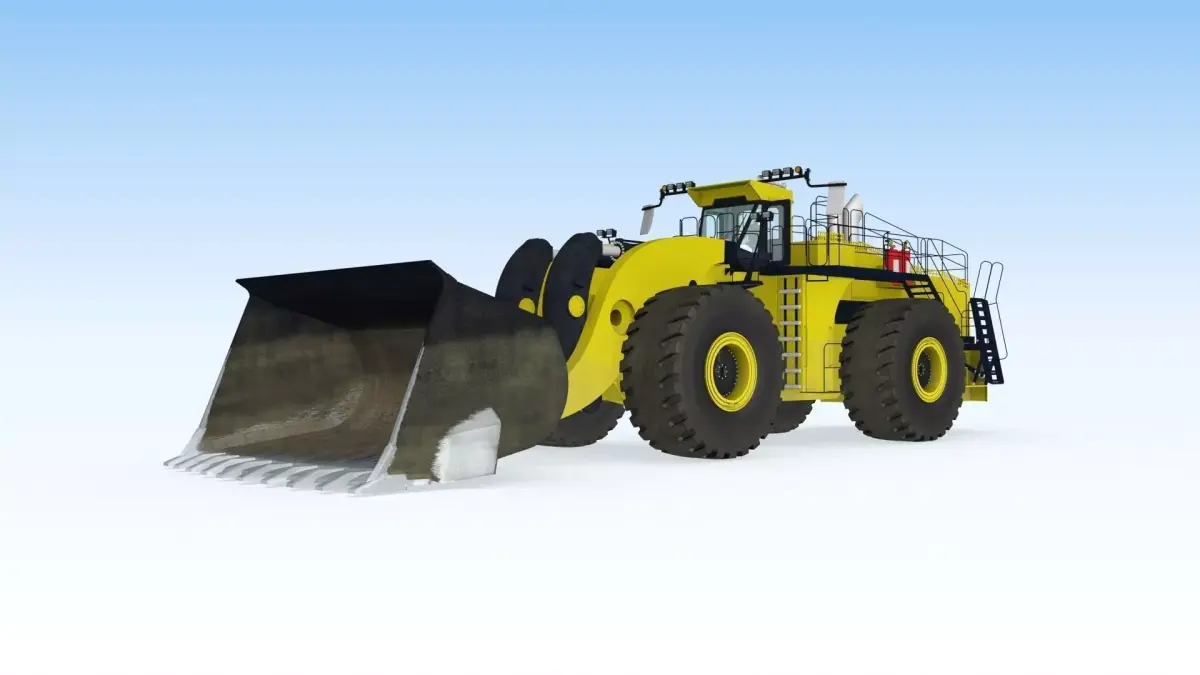 Wheel loader 3D model shop