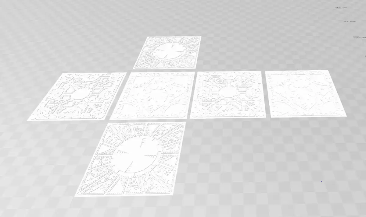 Printable Hellraiser Puzzle box - 6 part model kit 3D print model