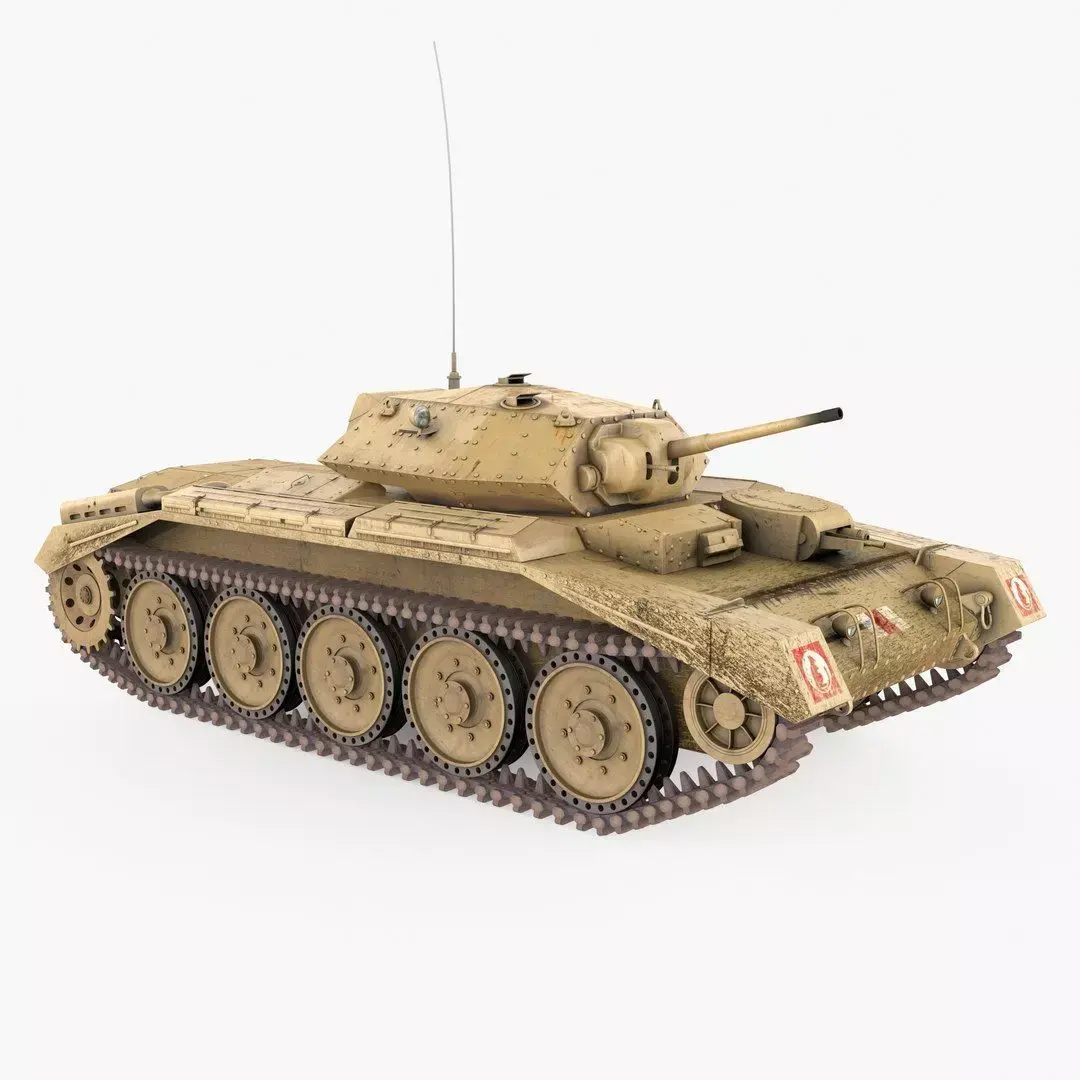 Crusader MK VI Low-poly 3D model