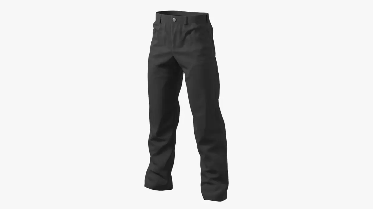 Winter Workwear Pants Black 3D model