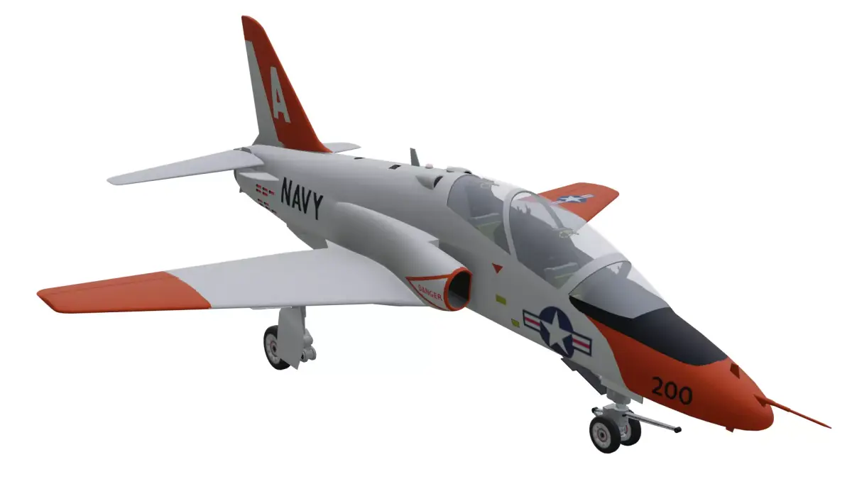 McDonnell Douglas T-45 Goshawk Low-poly 3D model