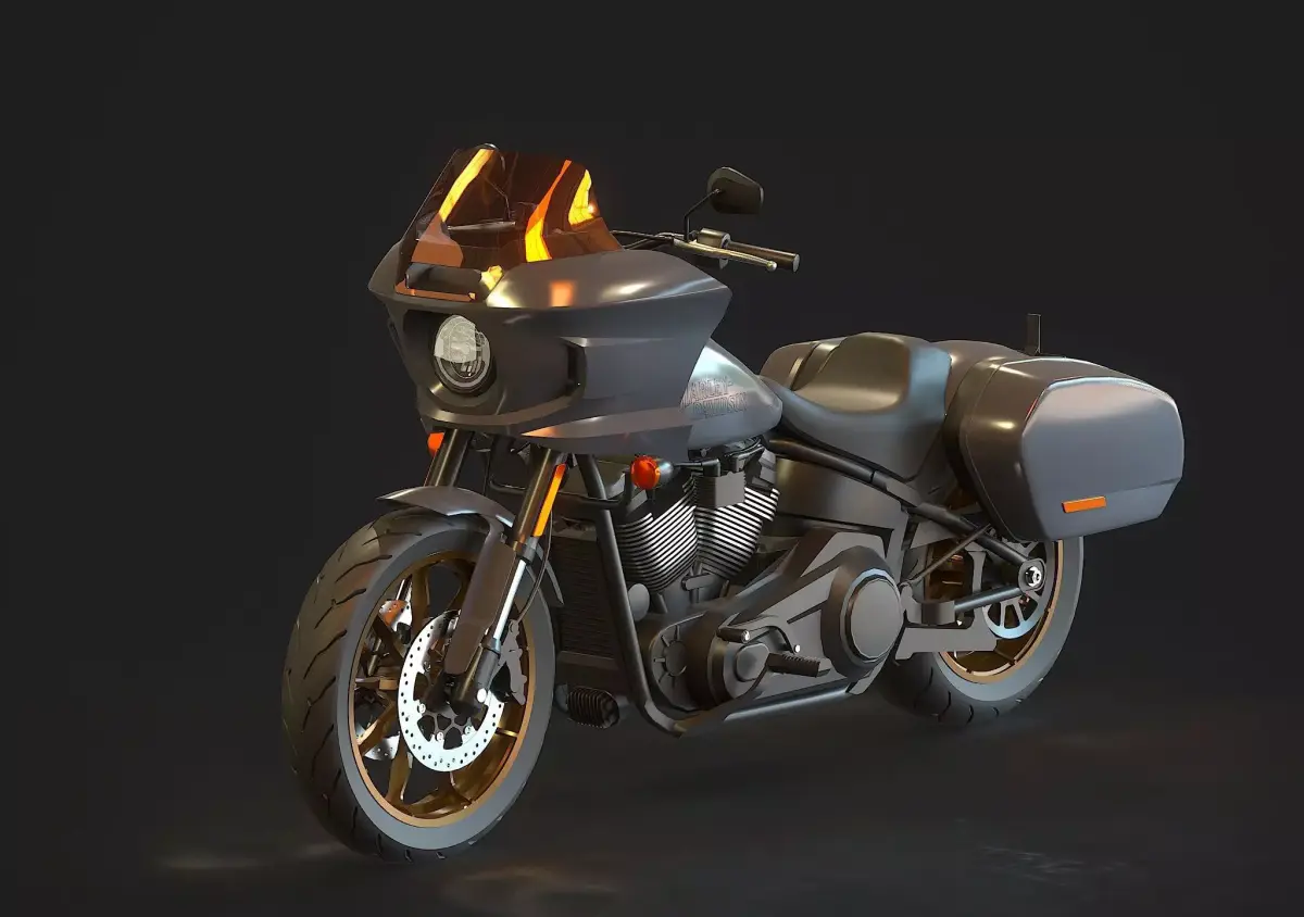 Base model H D Low Rider ST 2023 3D model