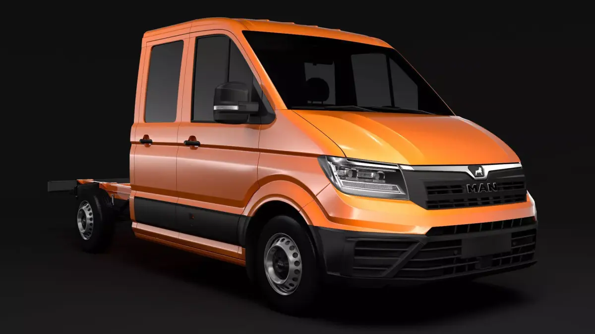 MAN TGE Chassis Double-Cab 2017 3D model