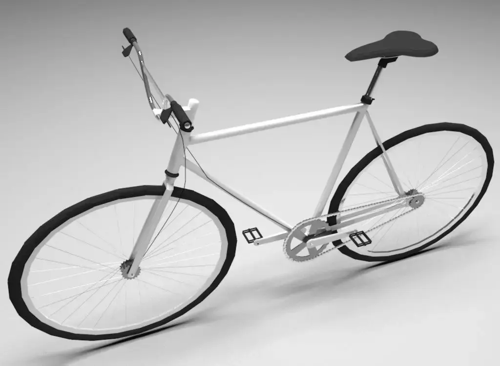 Bicycle Low-poly 3D model 16
