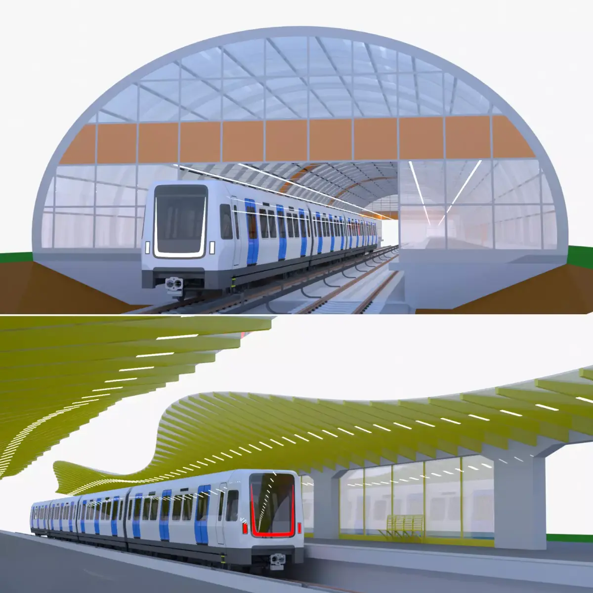Stockholm metro stations collection 3D Model Pack purchase