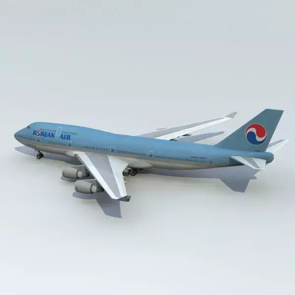 747-400 Korea Air 3D model