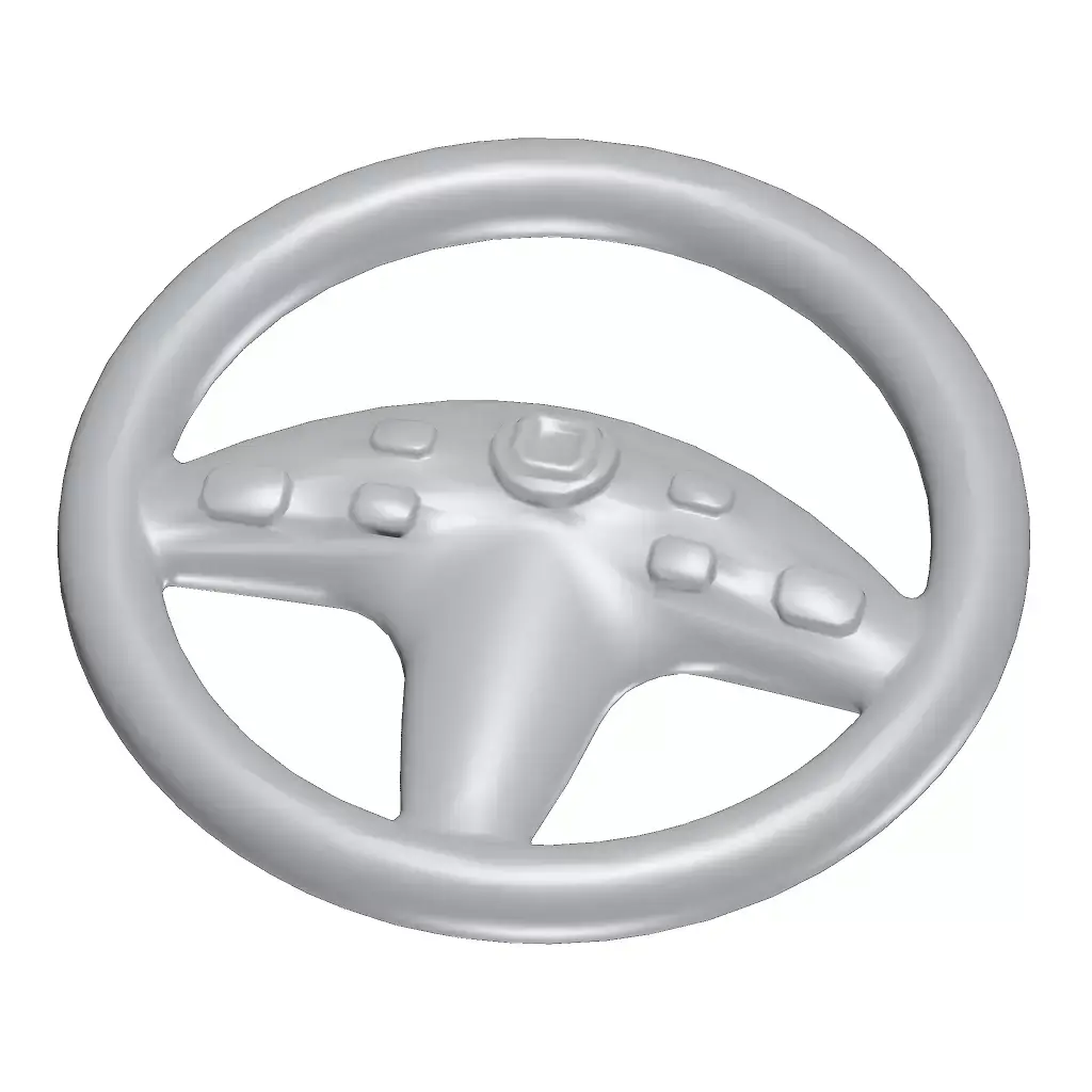 Games Steering Wheel Toy Low-poly 3D model