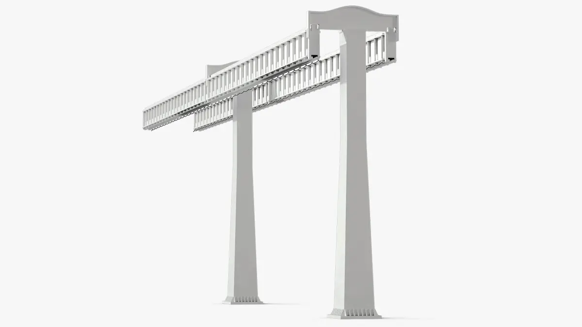 Monorail Track Structure 3D model