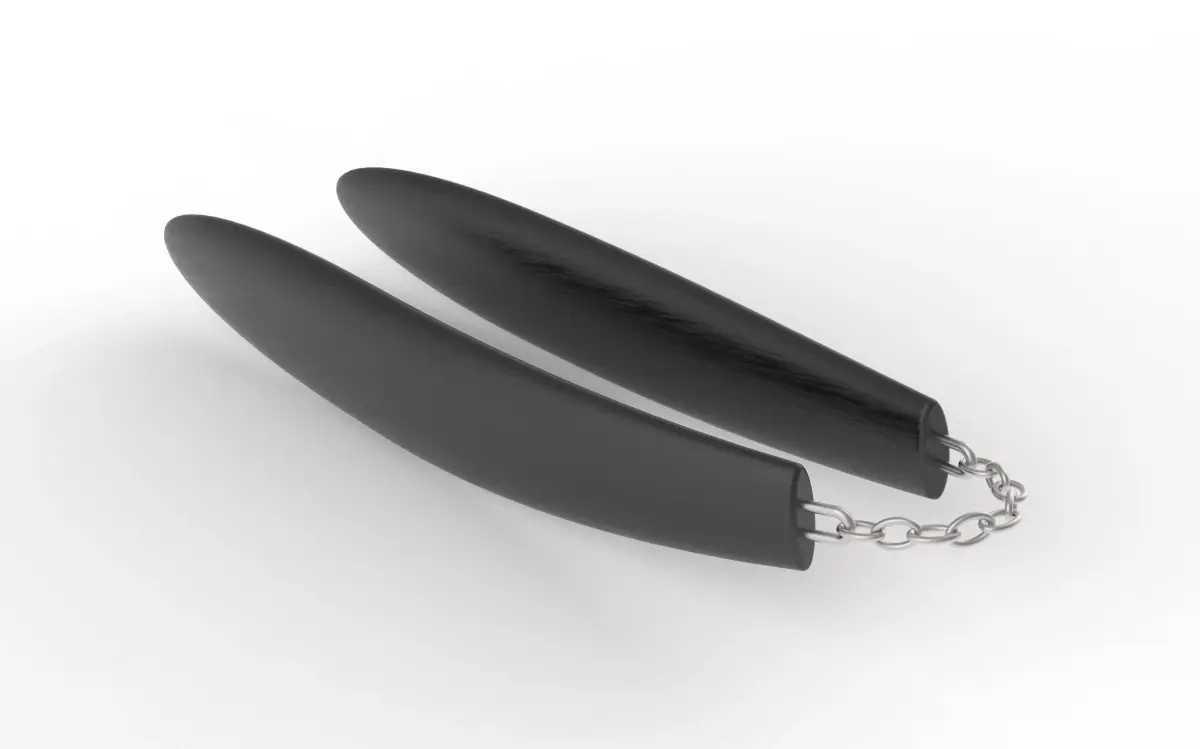 Smooth Nunchaku Fighting Sticks  3D model