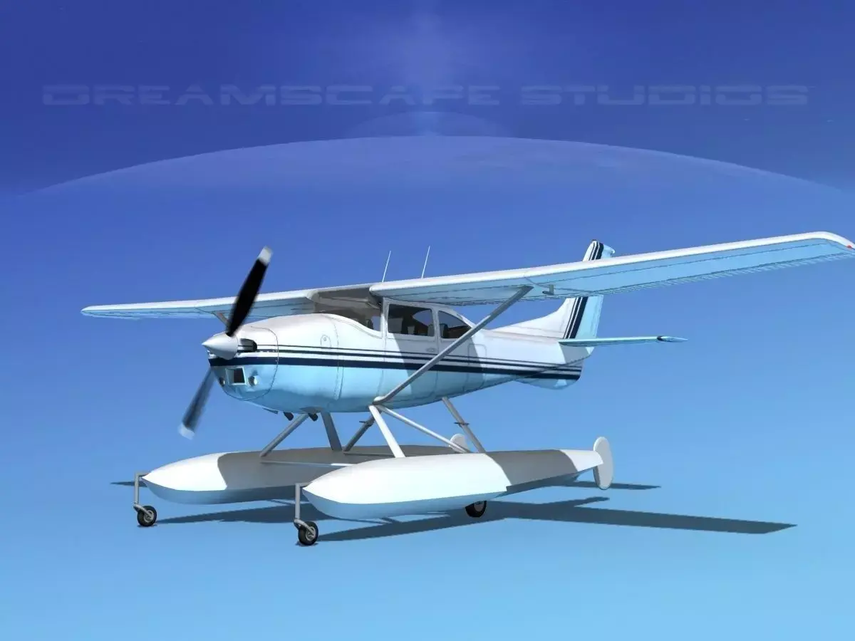 Cessna 182 Skylane Seaplane V15 3D model