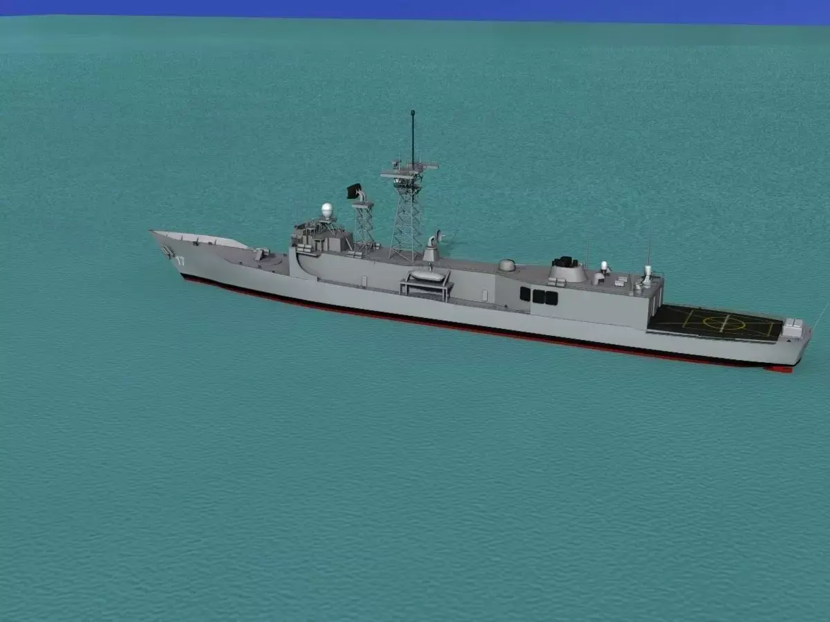 FFG-17 Frigate HMAS Adelaide 3D model