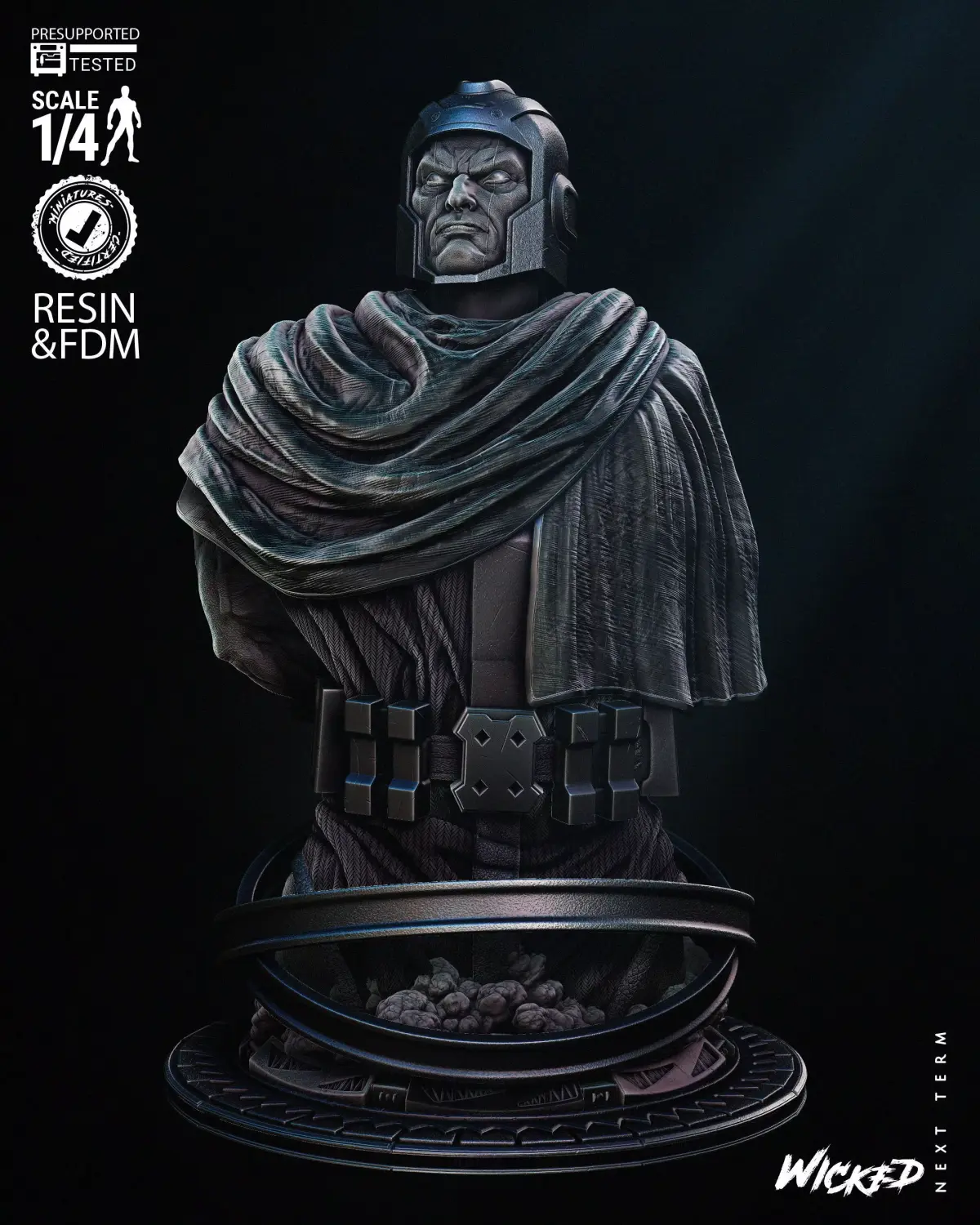Wicked Marvel Kang Sculpture Tested for 3D printing 3D print model
