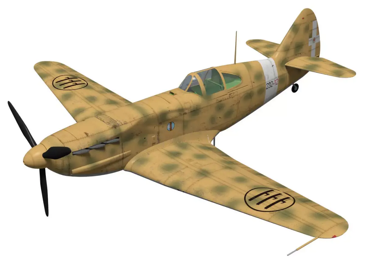 Dewoitine D520 3D model buy