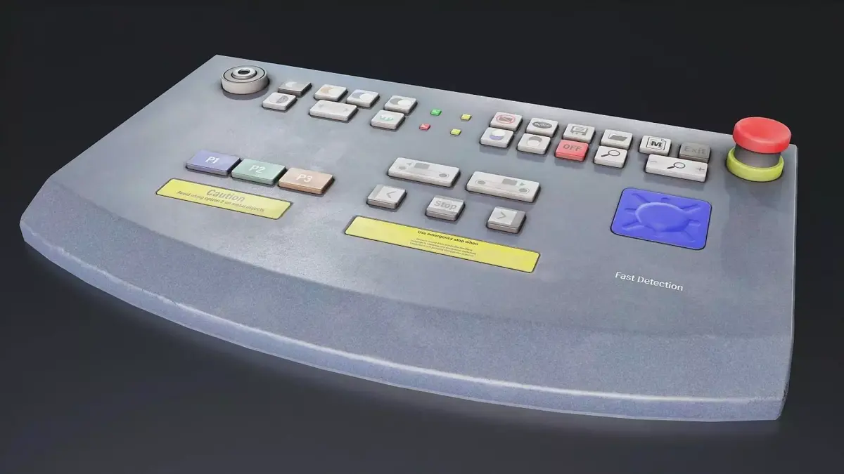 Industrial Control Panel 3D Model Low-poly 3D model