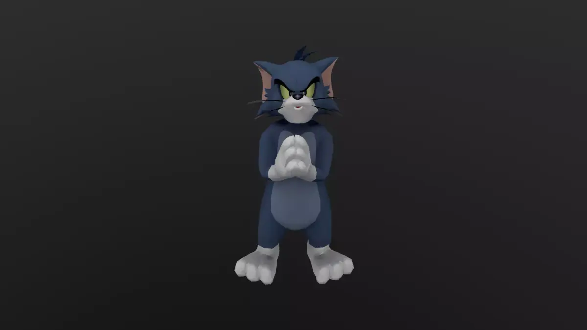 TOMC-001 Tom Cat Clapping Low-poly 3D model