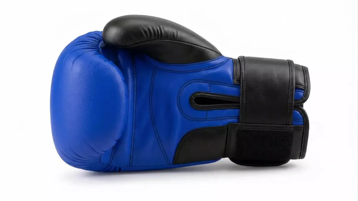 Professional Blue and Black Boxing Training Glove Low-poly 3D model