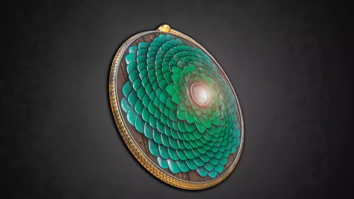 Cobra Shield - Game Asset - PBR Low-poly 3D model
