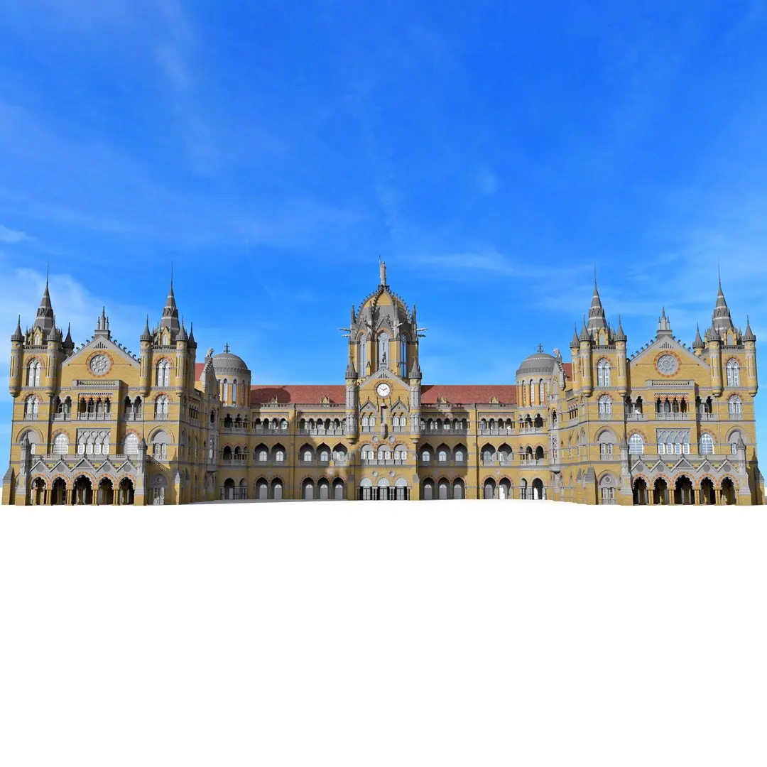 Railway Station Chhatrapati Shivaji Terminus 3D model