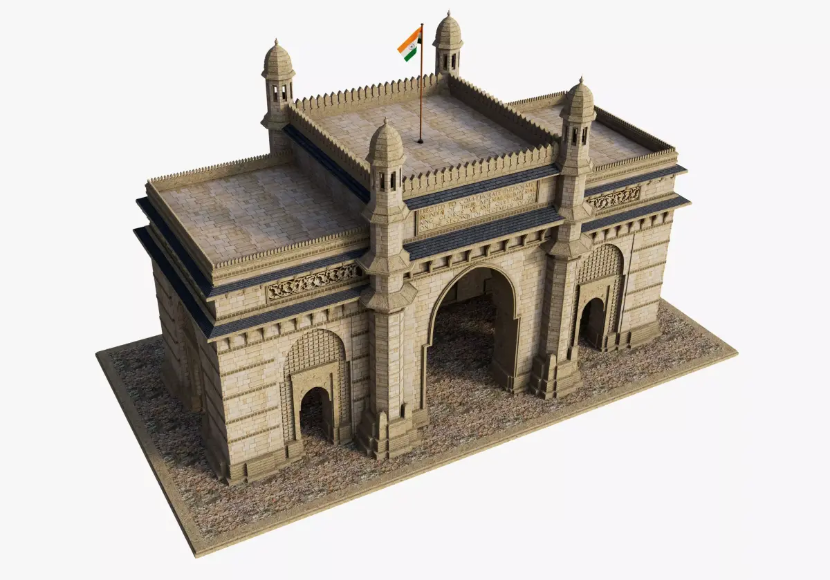 Mumbai The Gateway of India 3D model purchase