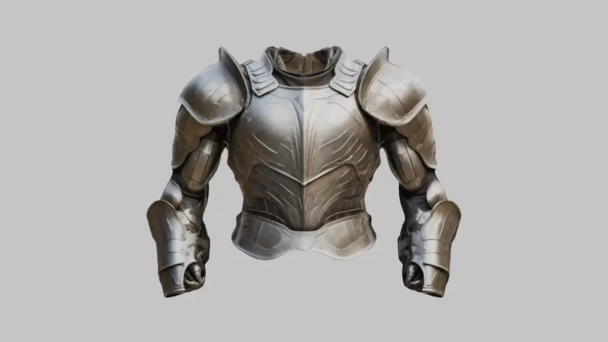 Stylized Medieval Armor Muscular Anatomy Standalone Model Low-poly 3D model