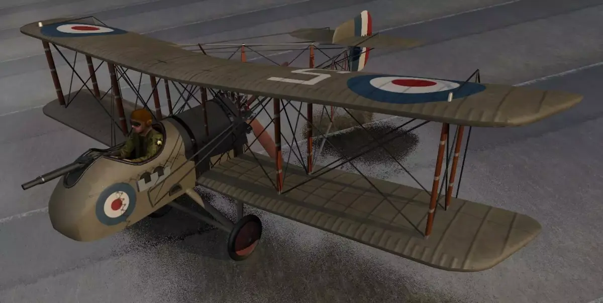 Airco DH2 - DeHavilland DH2 3D model
