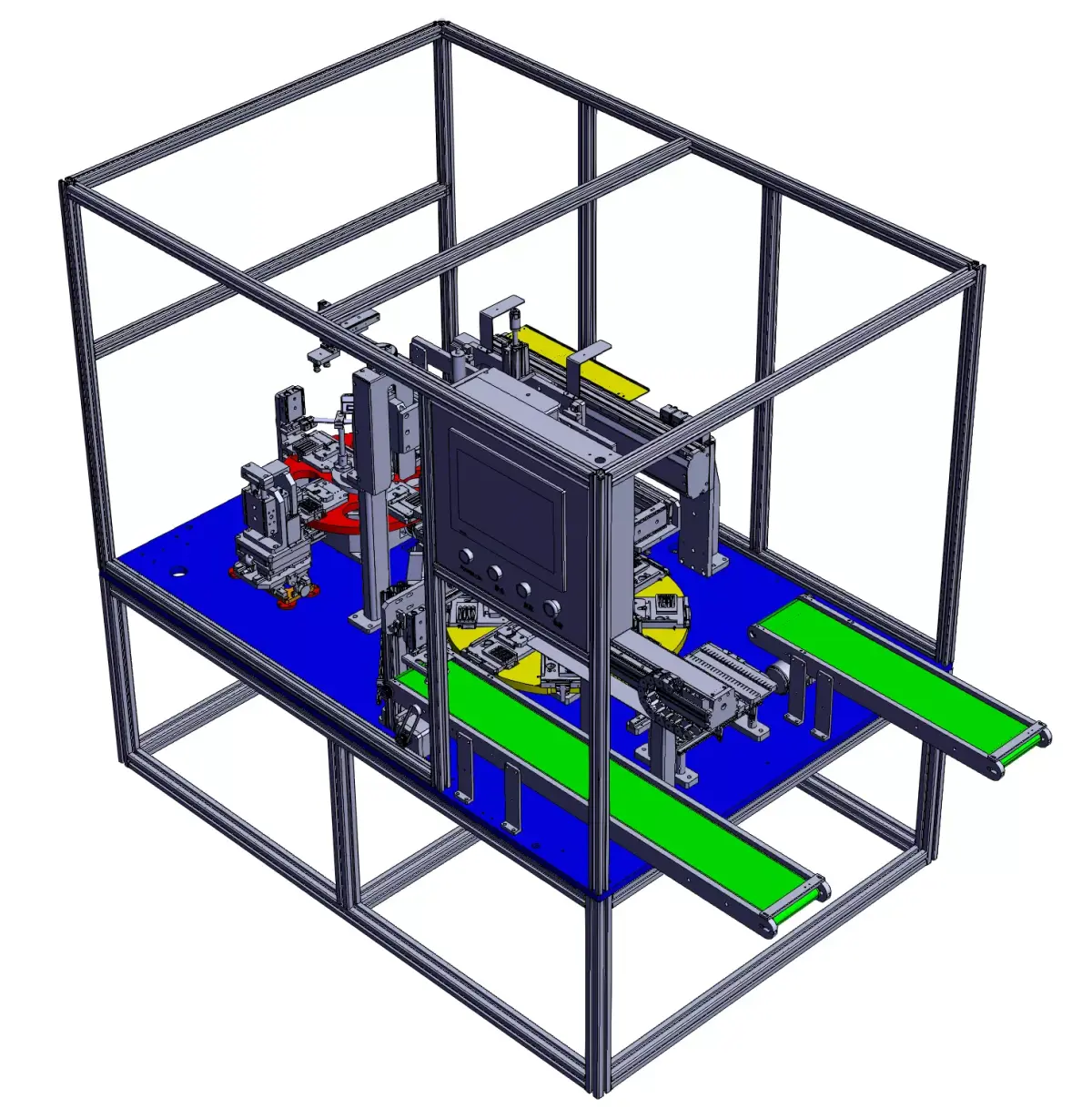 Automatic loading and unloading cam slitting machine 3D model