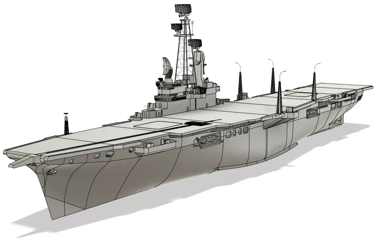 HNLMS Karel Doorman - ARA 25 de Mayo 1-96 RC Model 3D print model