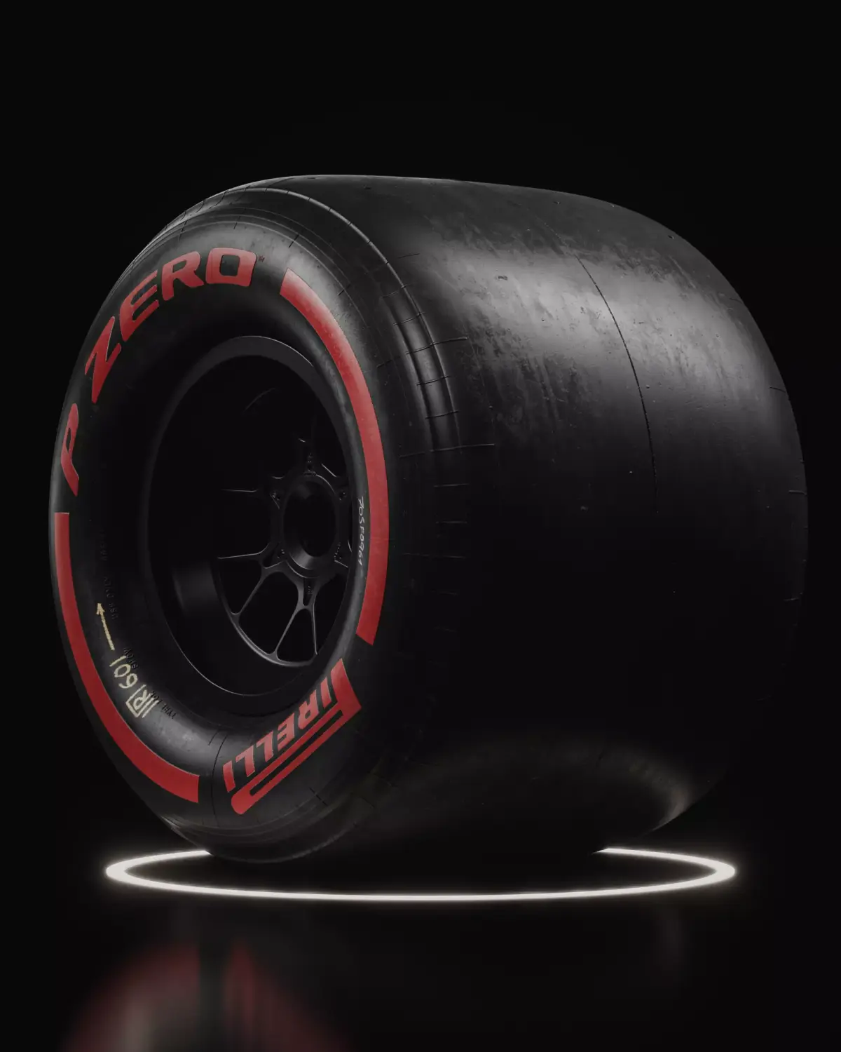F1 Pirelli Slick SOFT Tire Real World Details 3D model