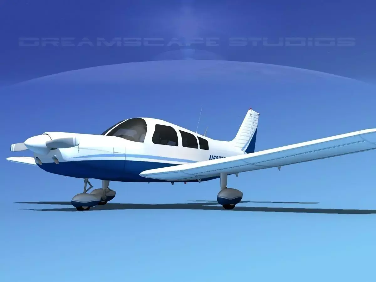 Piper PA-28-235 Cherokee  V06 3D model