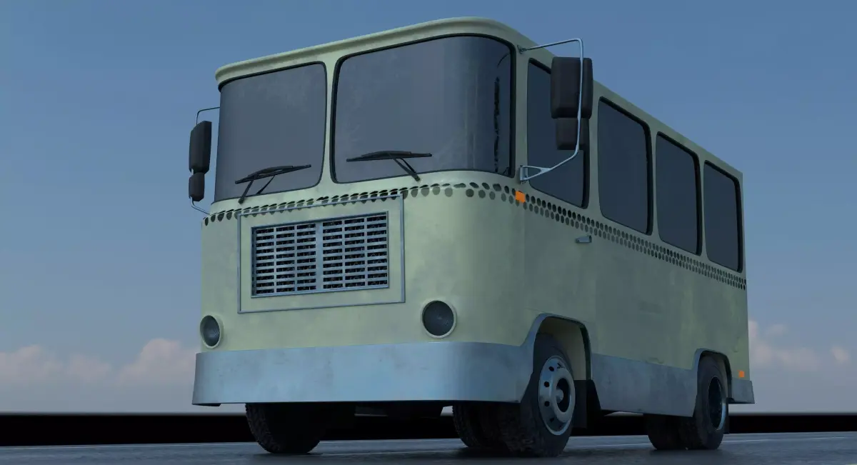 Minibus Deutz 1989 3D model