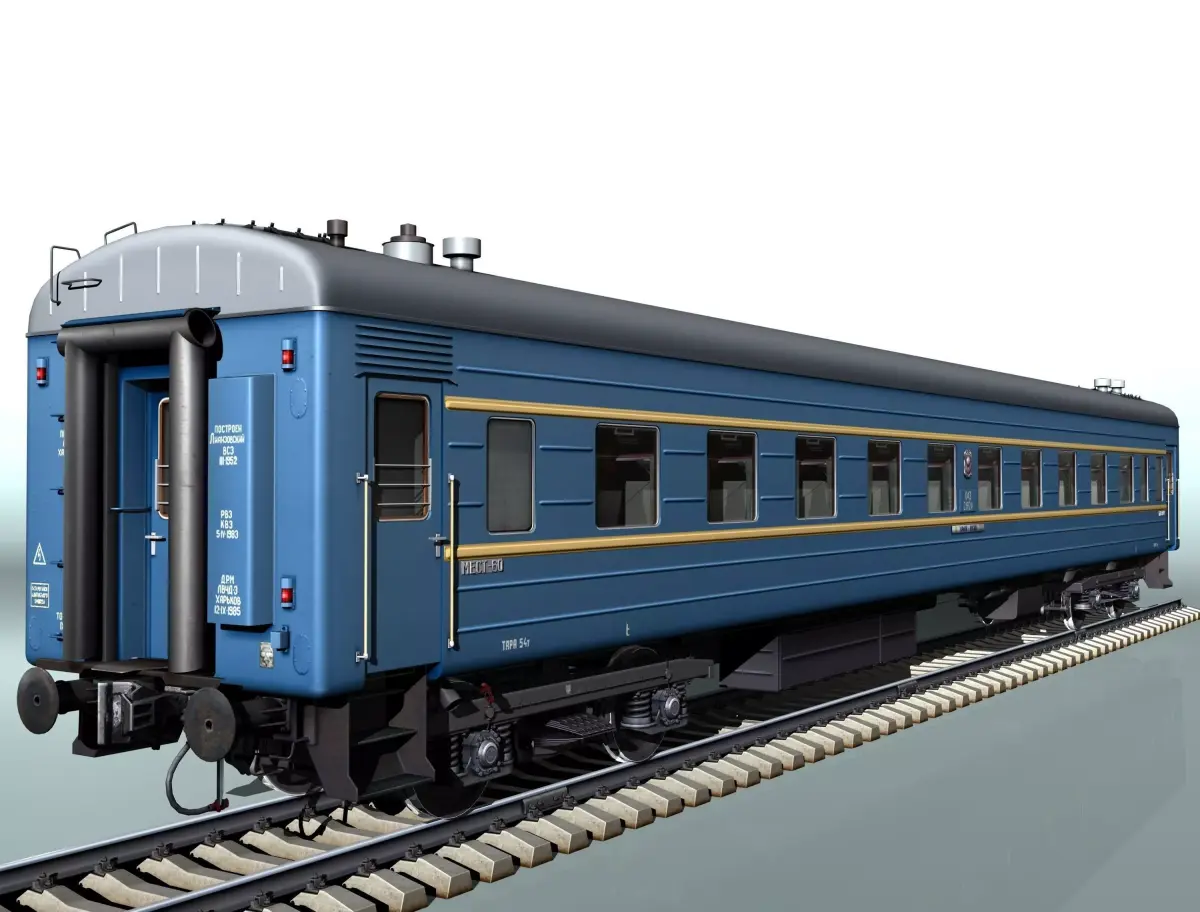 railcar CMV LVZ Low-poly 3D model