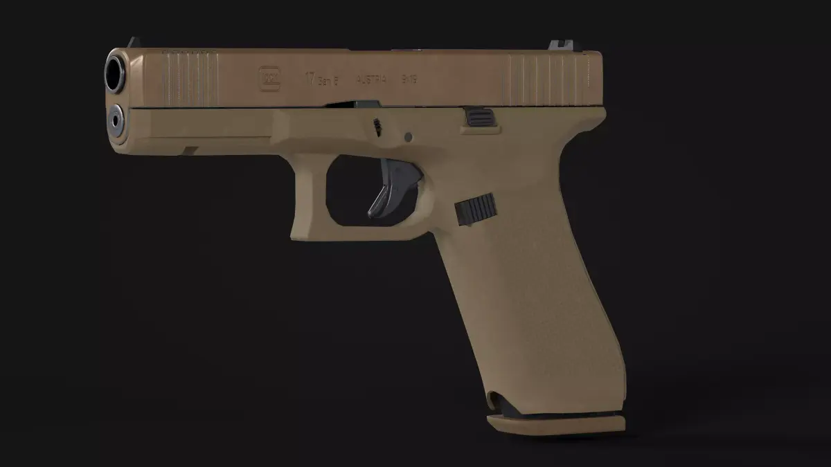 Glock 17 Gen 5 Game Ready Low-poly Low-poly 3D model