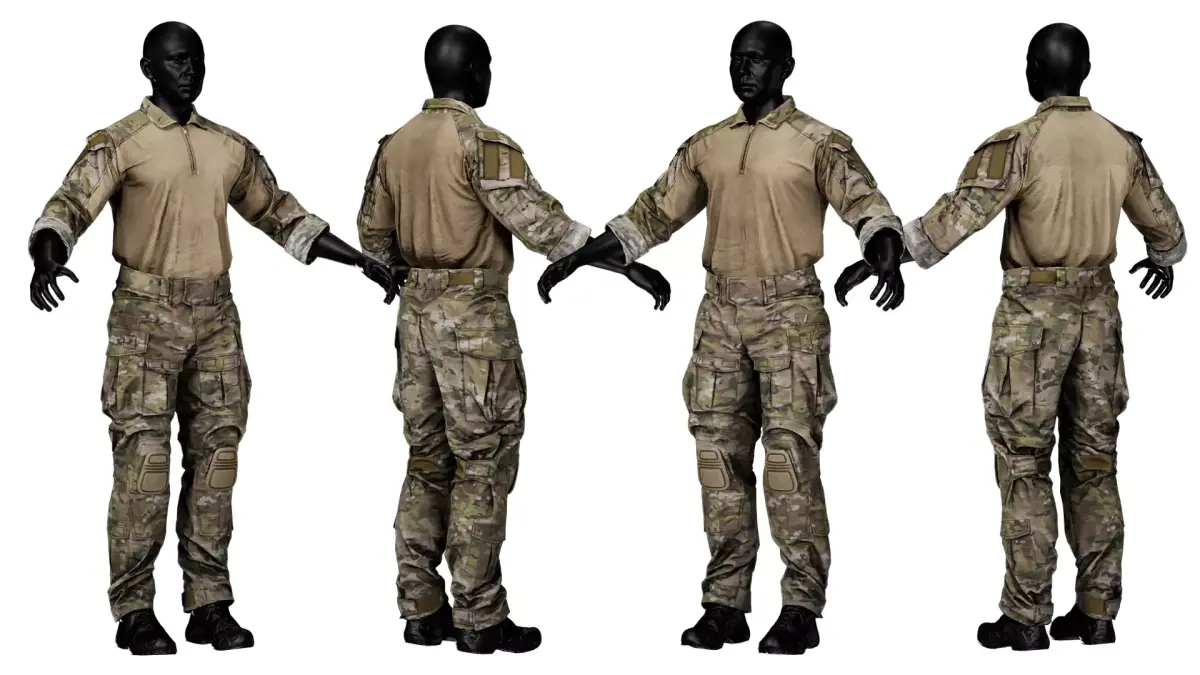 CRYE PRECISION COMBAT UNIFORM G3 Low-poly 3D model