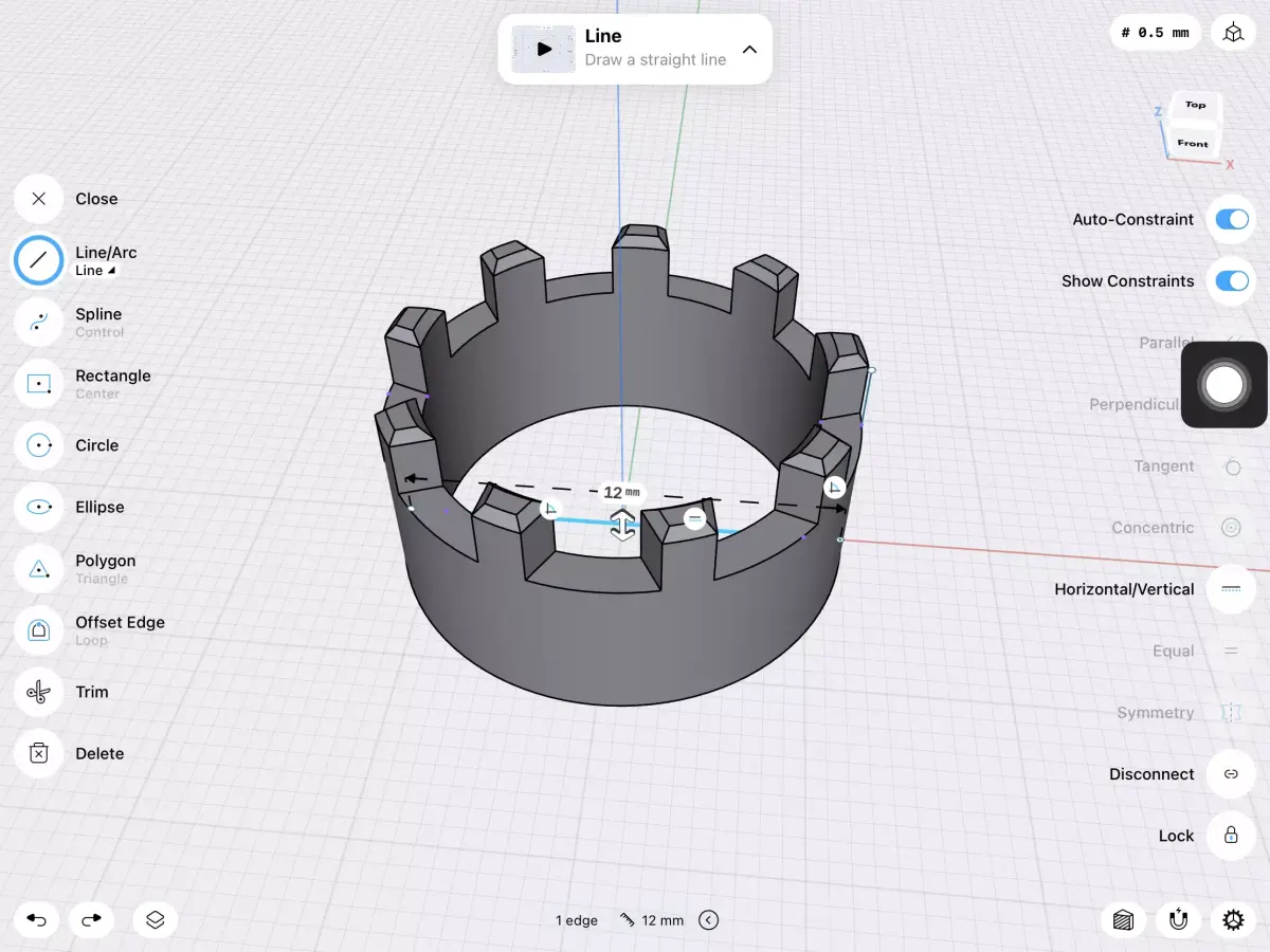 12 -6mm prong compartment stl file 3D print model