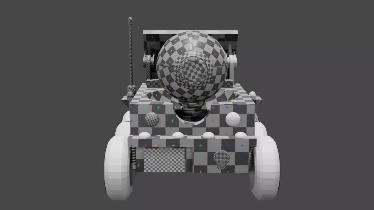 Rover From Planet 51 Untextured 3D model